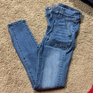 American Eagle Outfitters High Rise Blue Jeans